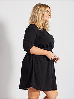 Vestido curto com mangas 3/4 - Kiabi