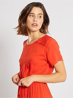 Vestido curto com renda 'JDY' - Kiabi