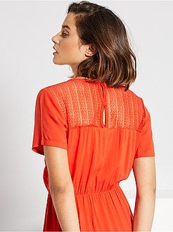 Vestido curto com renda 'JDY' - Kiabi