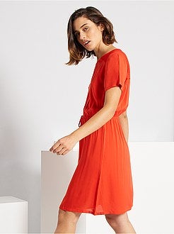 Vestido curto com renda 'JDY' - Kiabi