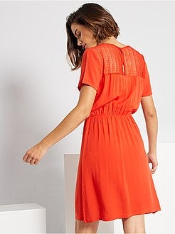 Vestido curto com renda 'JDY' - Kiabi