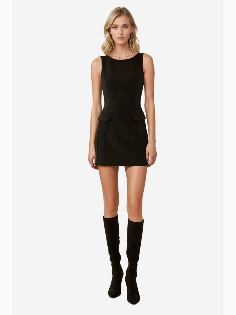 Vestido curto com volume feito à medida hiccup Preto - Kiabi