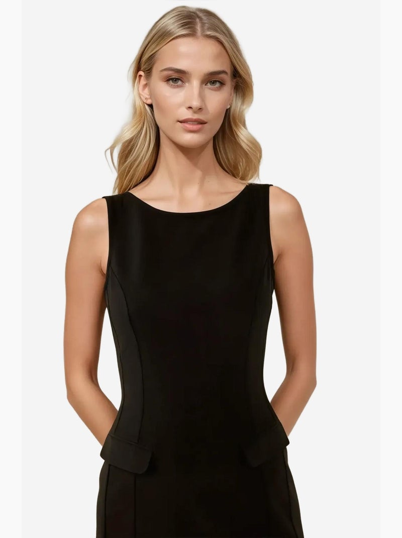 Vestido curto com volume feito à medida hiccup Preto - Kiabi