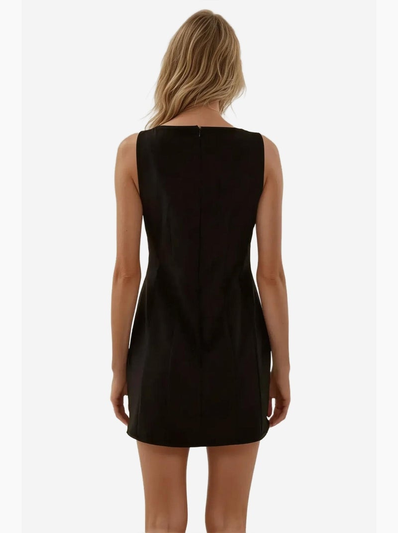 Vestido curto com volume feito à medida hiccup Preto - Kiabi