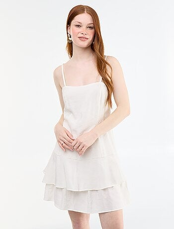 Vestido curto de alças