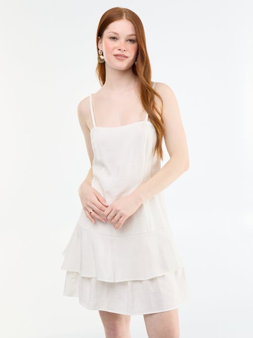 Vestido curto de alças - Kiabi