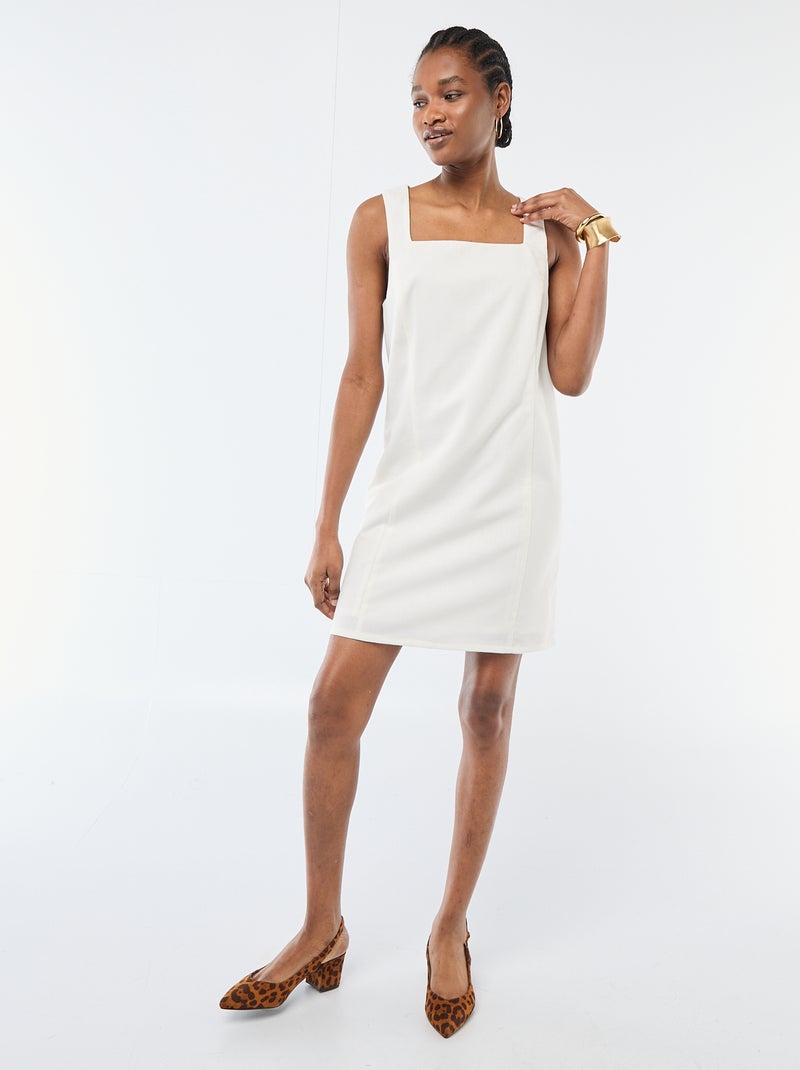 Vestido curto de cerimónia Branco - Kiabi
