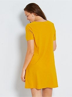 Vestido curto de conceção ecológica - Kiabi