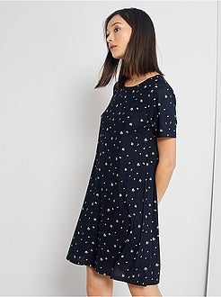 Vestido curto de conceção ecológica - Kiabi