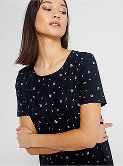 Vestido curto de conceção ecológica - Kiabi