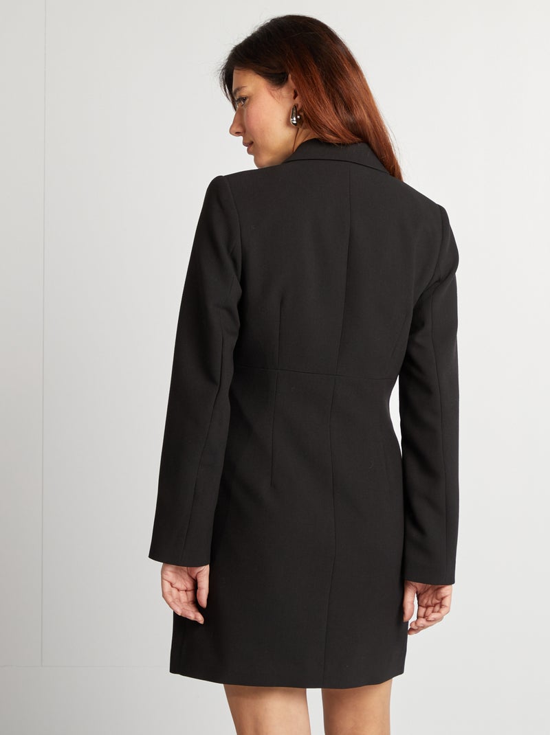 Vestido curto de fato Preto - Kiabi