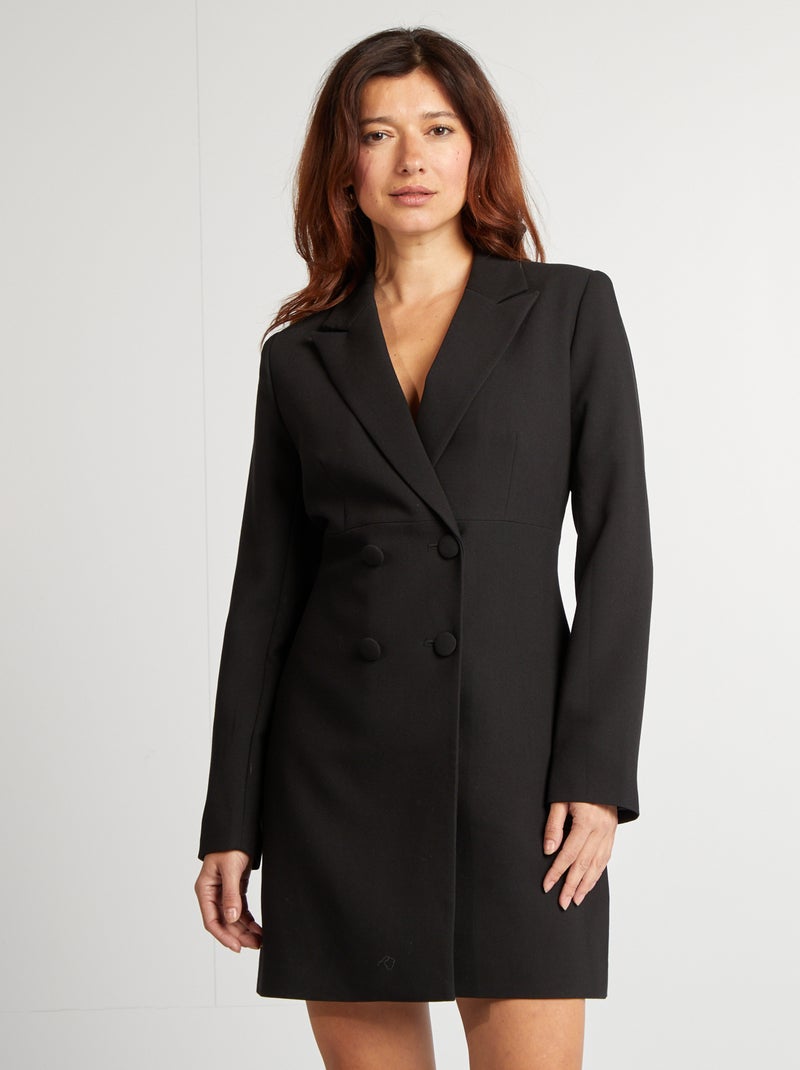 Vestido curto de fato Preto - Kiabi