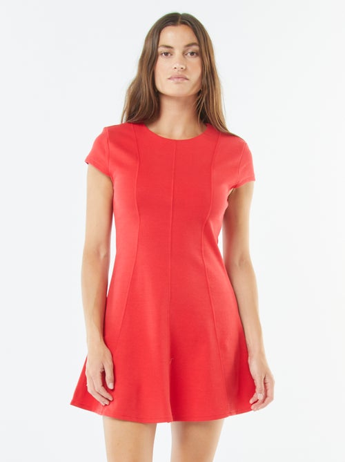 Vestido curto de forma larga - Kiabi