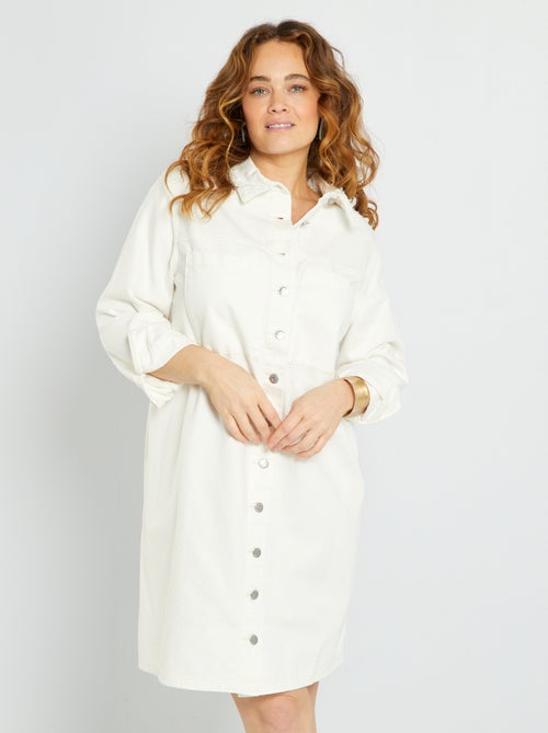 Vestido curto de ganga - Kiabi