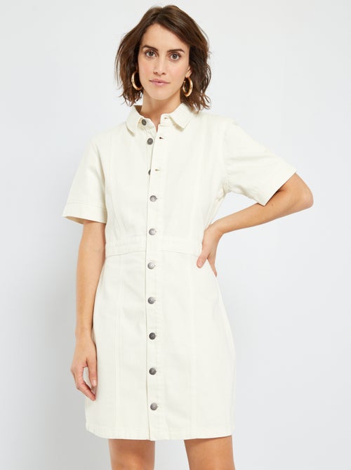 Vestido curto de ganga - Kiabi