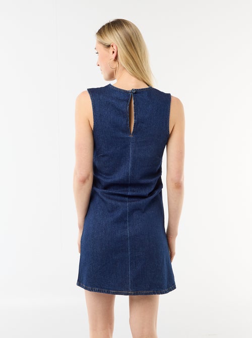 Vestido curto de ganga sem mangas - Kiabi Vestido curto de ganga sem mangas - Kiabi