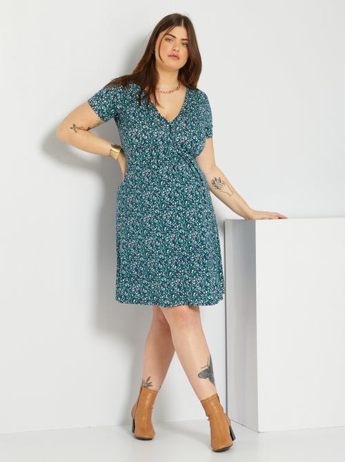 Vestido curto de grávida e em malha - Kiabi