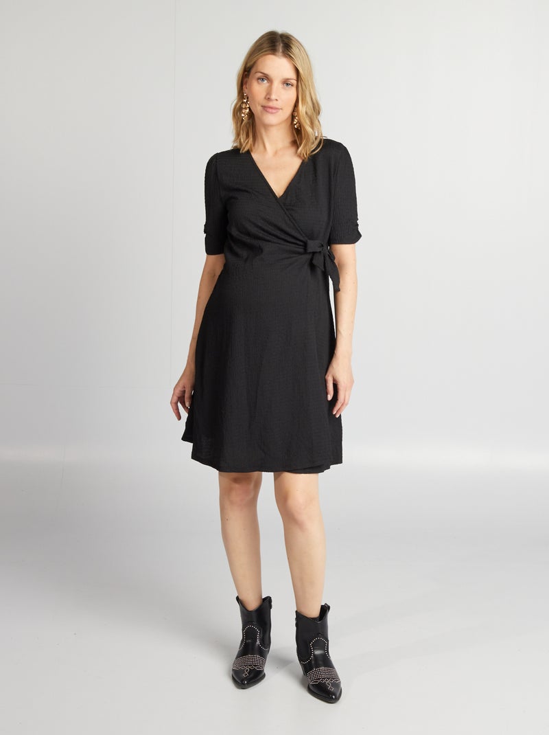 Vestido curto de grávida Preto - Kiabi