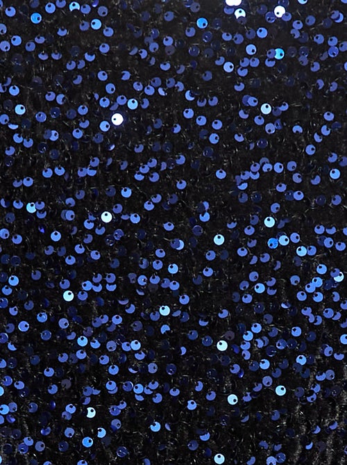 Vestido curto de veludo com lantejoulas - Kiabi