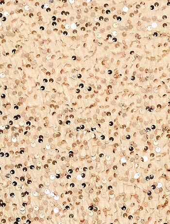 Vestido curto de veludo com lantejoulas