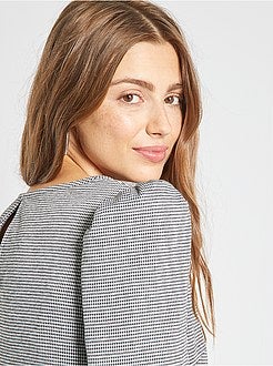 Vestido curto direito - Kiabi