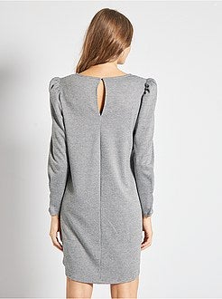 Vestido curto direito - Kiabi