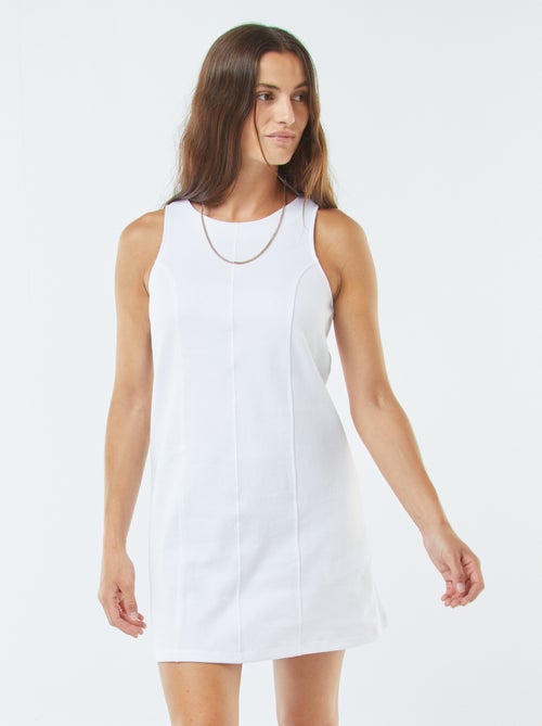 Vestido curto direito - Kiabi