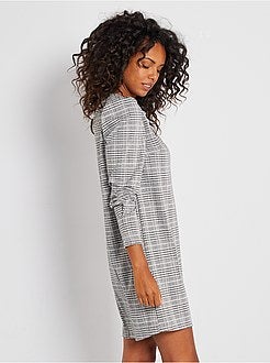 Vestido curto direito - Kiabi