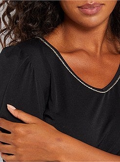 Vestido curto direito - Kiabi