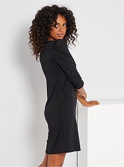 Vestido curto direito - Kiabi