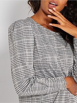 Vestido curto direito - Kiabi