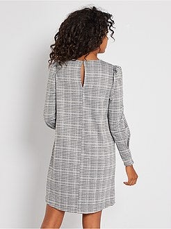 Vestido curto direito - Kiabi