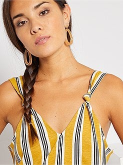 Vestido curto 'éco-conception' - Kiabi