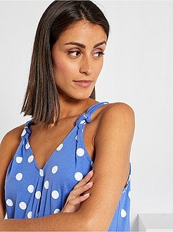 Vestido curto 'éco-conception' estampado - Kiabi