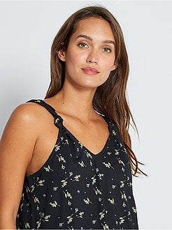 Vestido curto 'éco-conception' estampado - Kiabi