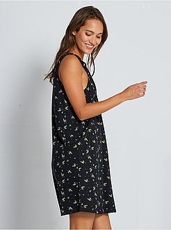 Vestido curto 'éco-conception' estampado - Kiabi