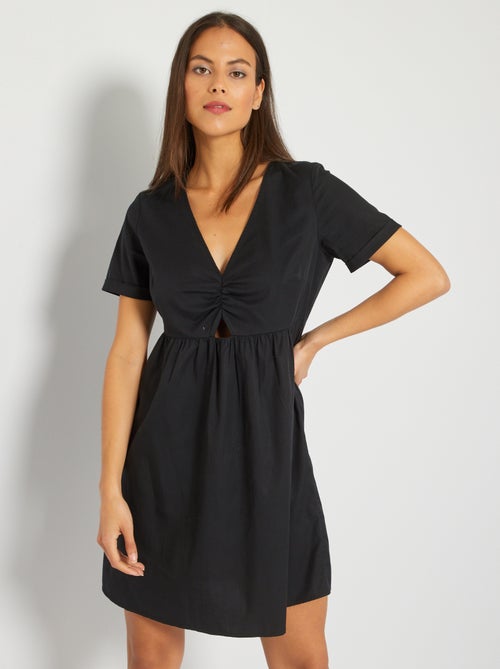 Vestido curto em liocel - Kiabi