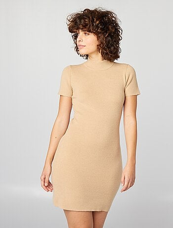 Vestido curto em malha