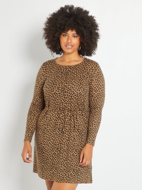 Vestido curto em malha jersey - Kiabi