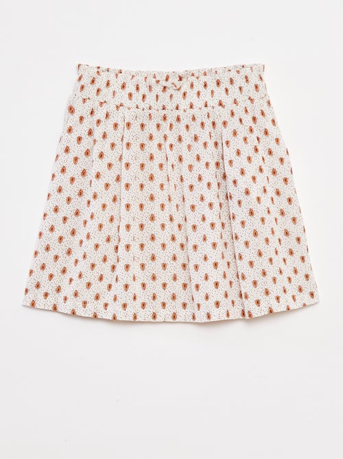 Vestido curto em tecido crepe - Kiabi