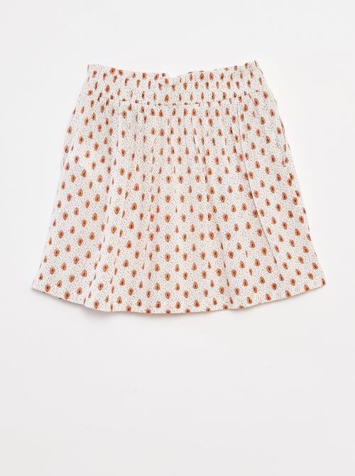 Vestido curto em tecido crepe - Kiabi