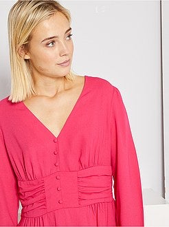 Vestido curto em voile - Kiabi