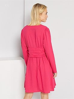 Vestido curto em voile - Kiabi