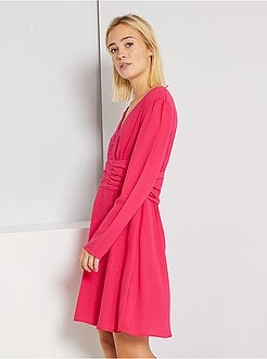 Vestido curto em voile - Kiabi