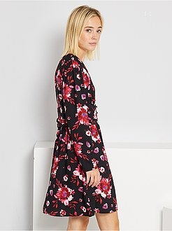 Vestido curto em voile - Kiabi