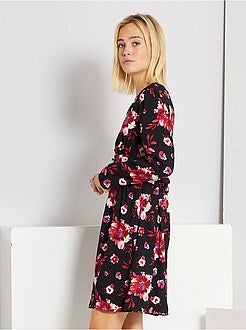 Vestido curto em voile - Kiabi