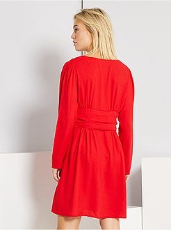 Vestido curto em voile - Kiabi