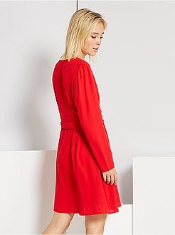 Vestido curto em voile - Kiabi