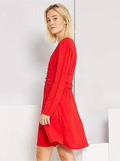 Vestido curto em voile - Kiabi