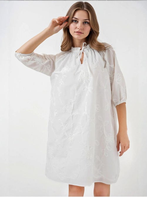 Vestido curto estampado bdart - Kiabi